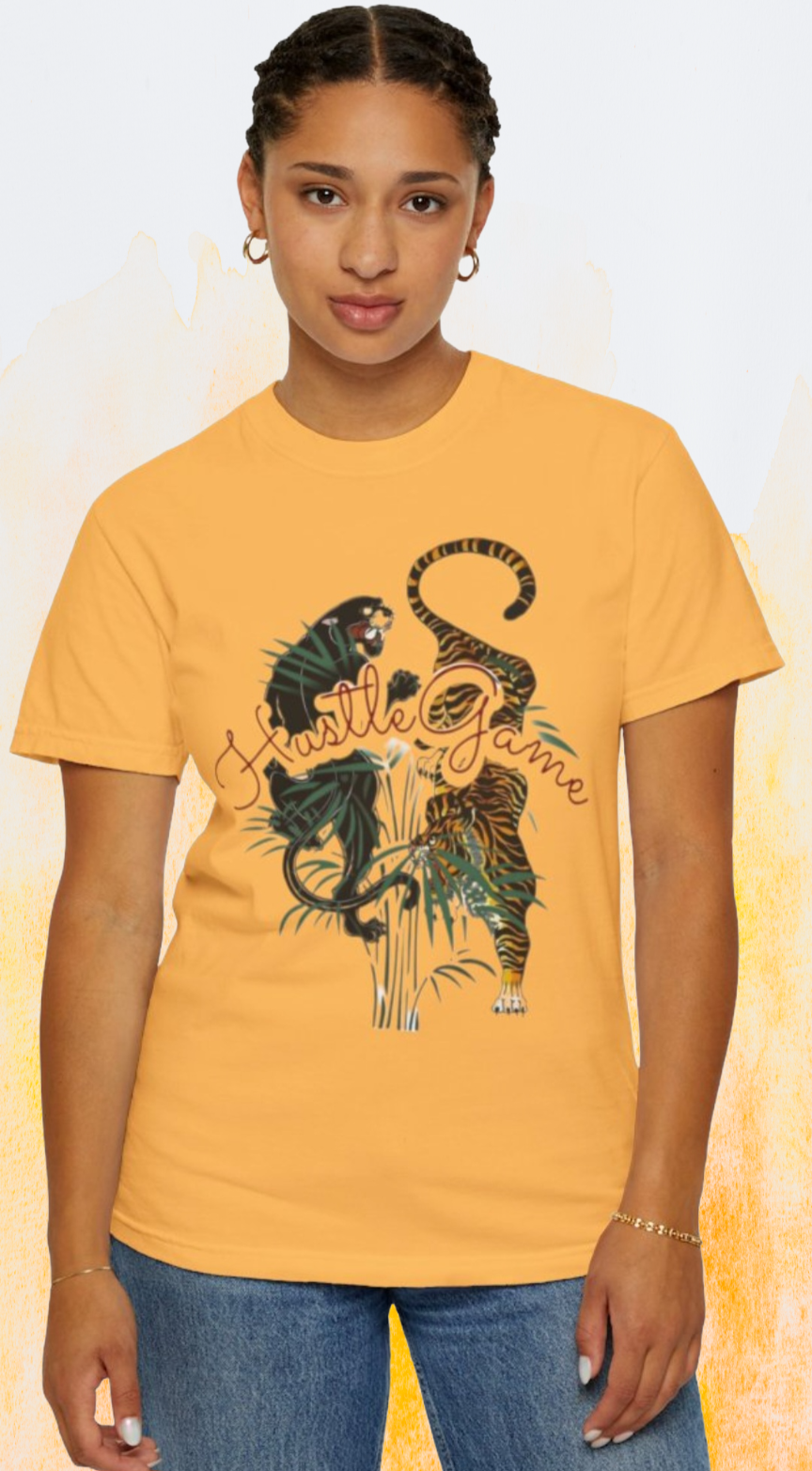 Tiger & Leopard Hustle Game – Fierce Grind Tee for Alpha Energy