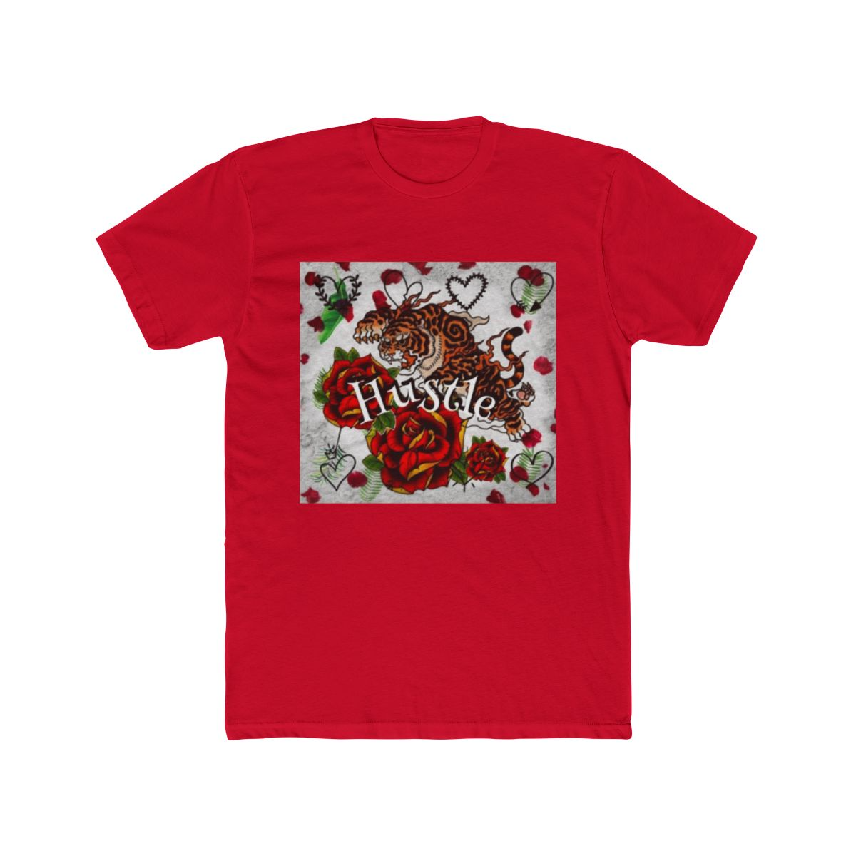 Rose with Tiger Love T-Shirt – Fierce Passion Meets Style
